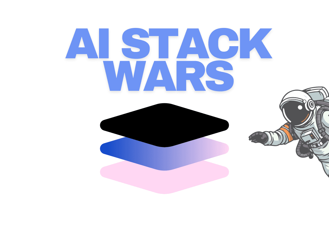 Image with a text of AI-Stack Wars